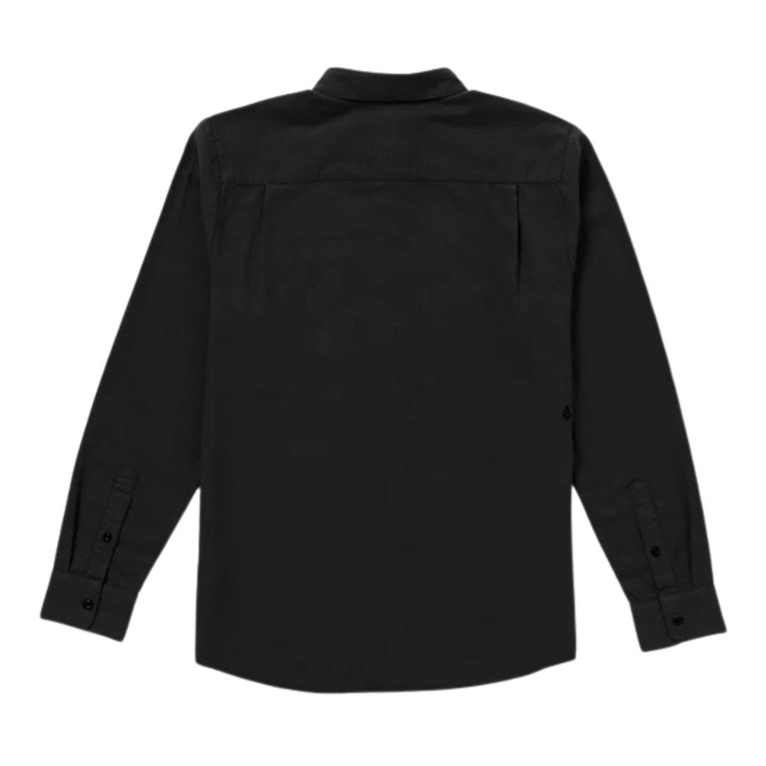 Volcom Caden Solid Long Sleeve Shirt - Antique Black - Mens Casual Shirt by Volcom