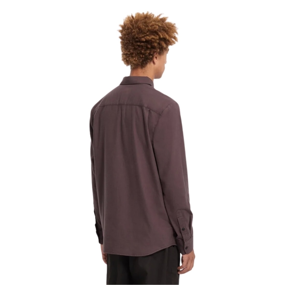 Volcom Caden Solid Long Sleeve Shirt - Raisin - Mens Casual Shirt by Volcom