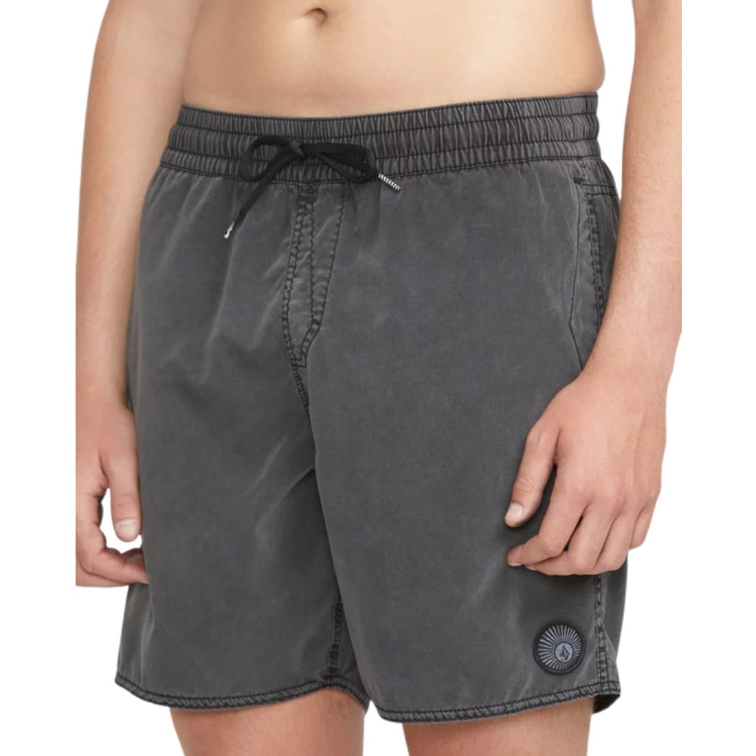 Volcom Center Trunk 17" Short - Black SP26 - Mens Boardshorts by Volcom