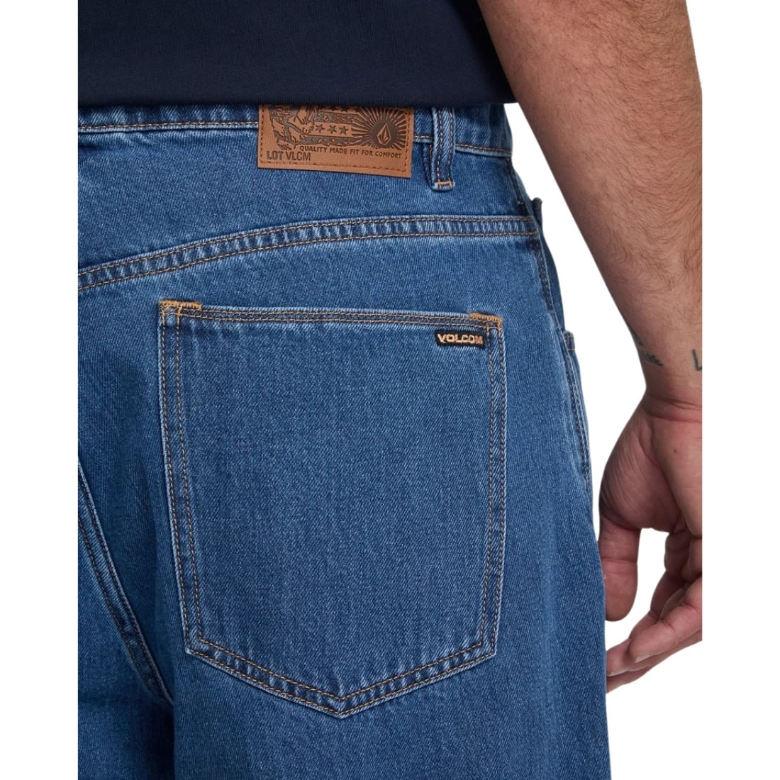 Volcom Chillow Denim - Oliver Stone No Tint - Mens Relaxed/Loose Denim Jeans by Volcom