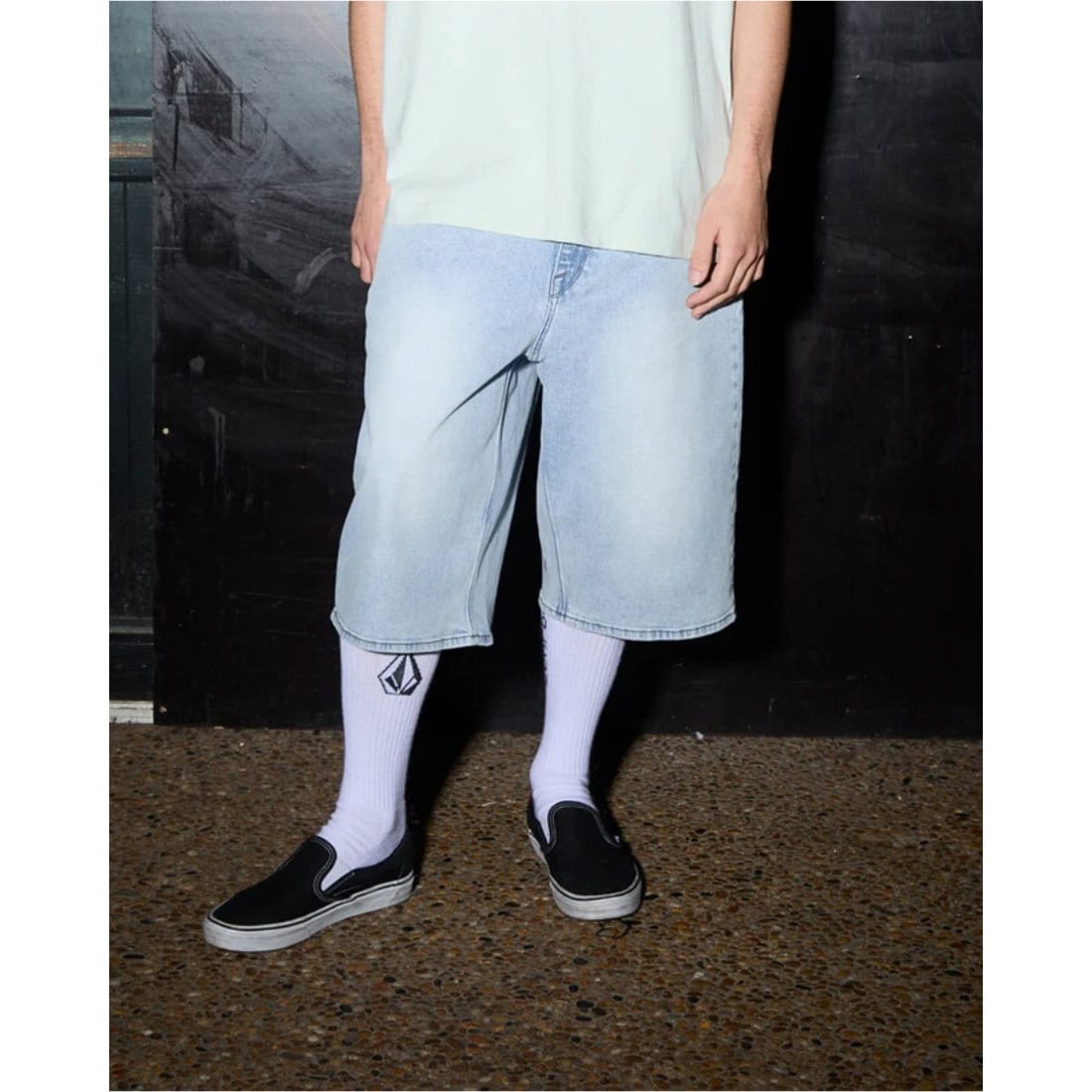 Volcom Chillow Denim Shorts - Desert Dirt Indigo - Mens Denim Shorts by Volcom