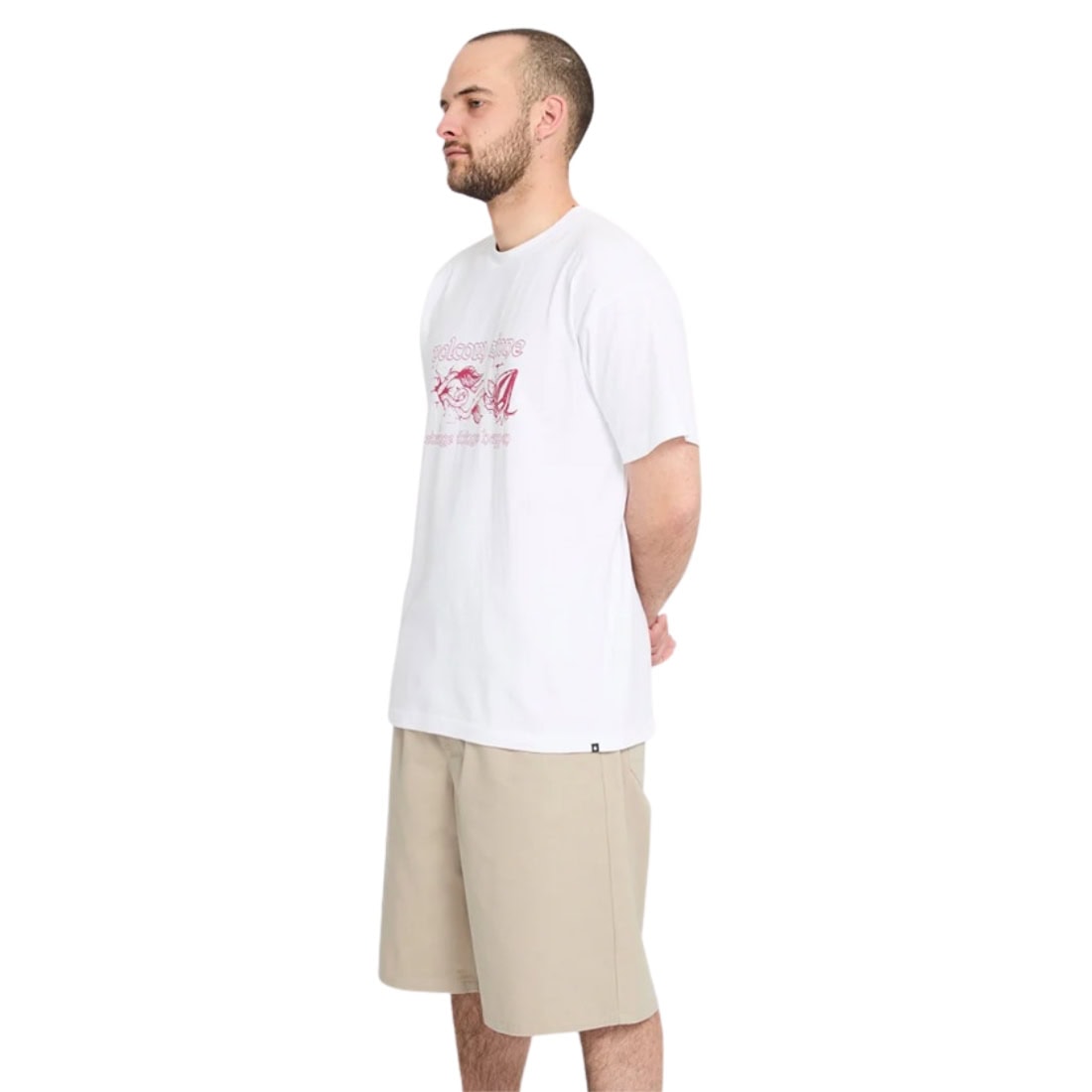 Volcom Chillow Pleat EW Chino Short - Light Khaki - Mens Walk Shorts by Volcom