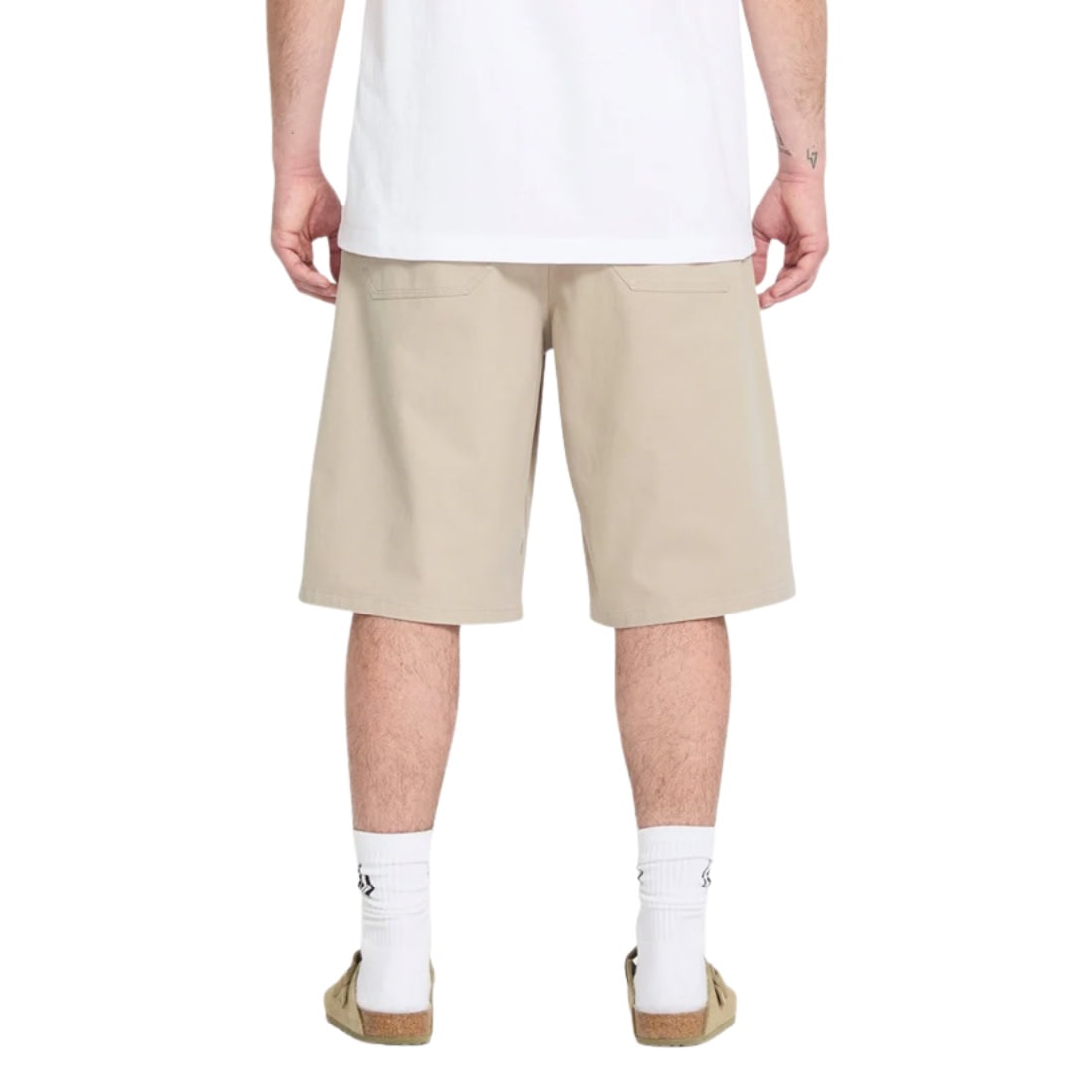 Volcom Chillow Pleat EW Chino Short - Light Khaki - Mens Walk Shorts by Volcom