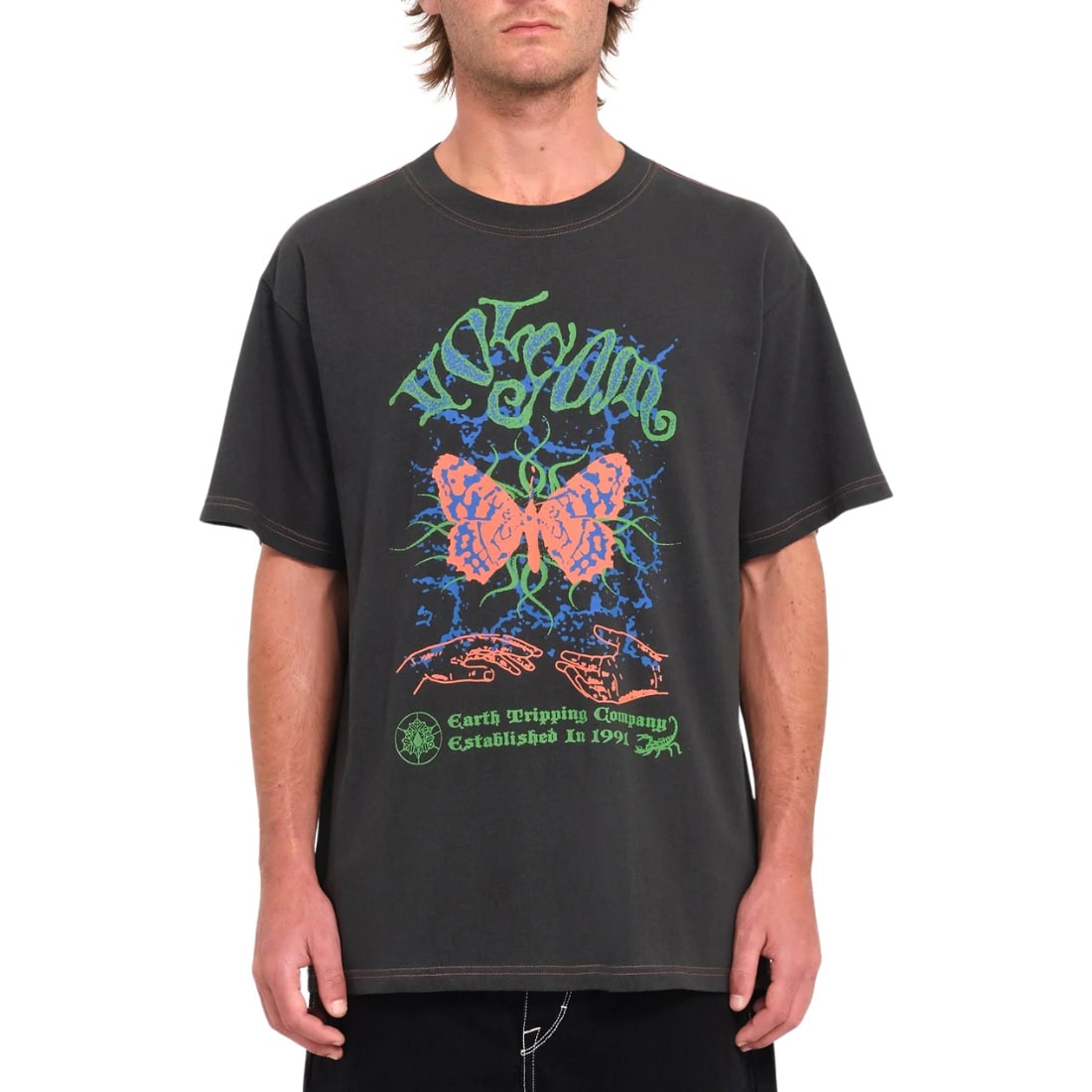 Volcom Diabolical Inheritance T-Shirt - Stealth - Mens Graphic T-Shirt by Volcom