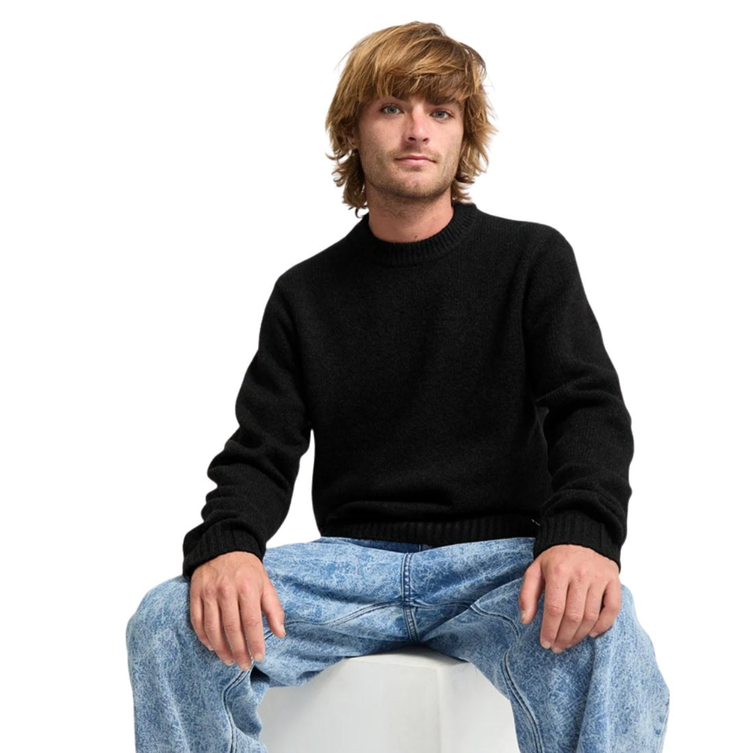 Volcom Edmonder II Sweater - Black - Mens Knitwear by Volcom