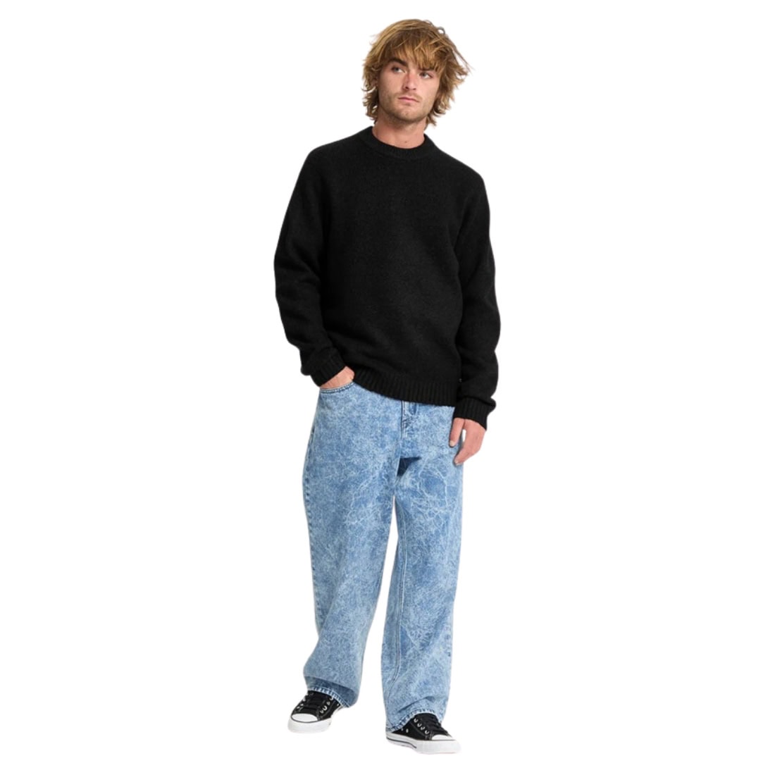 Volcom Edmonder II Sweater - Black - Mens Knitwear by Volcom