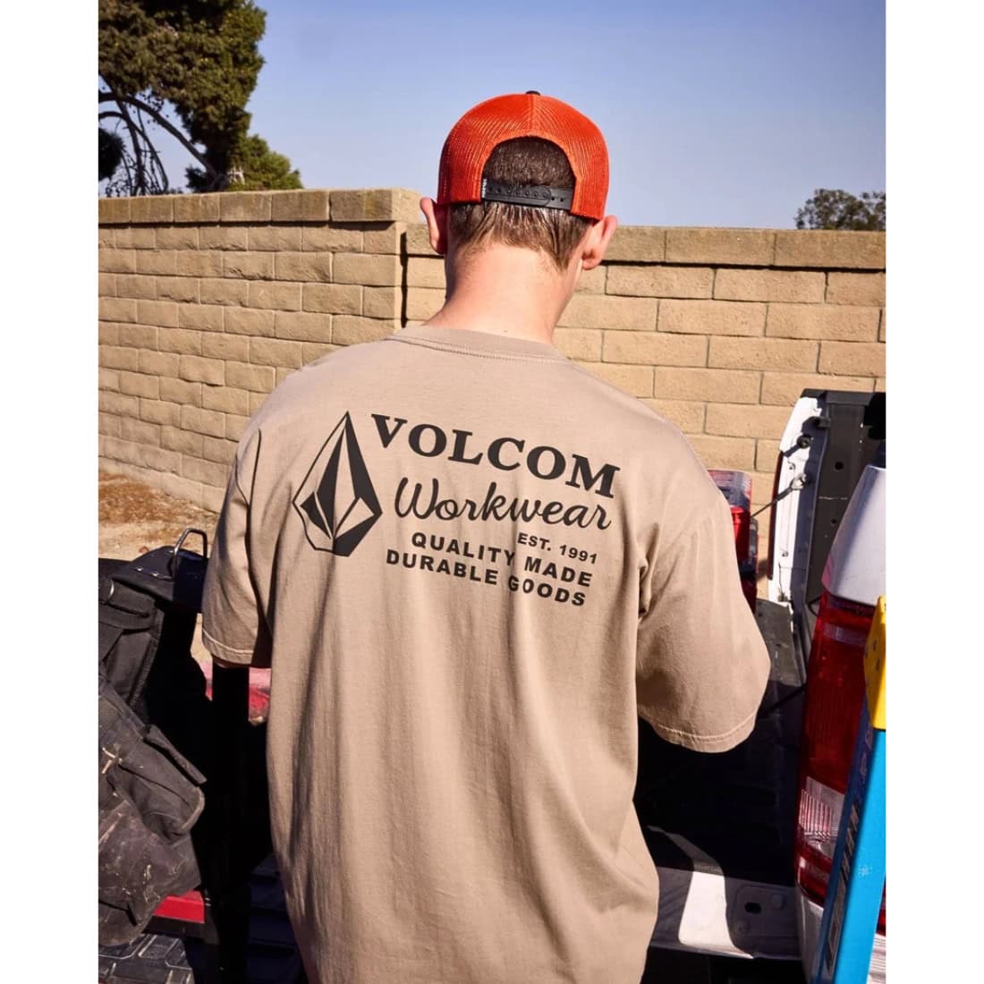 Volcom Even Lay Workwear Hat Cap - Orange