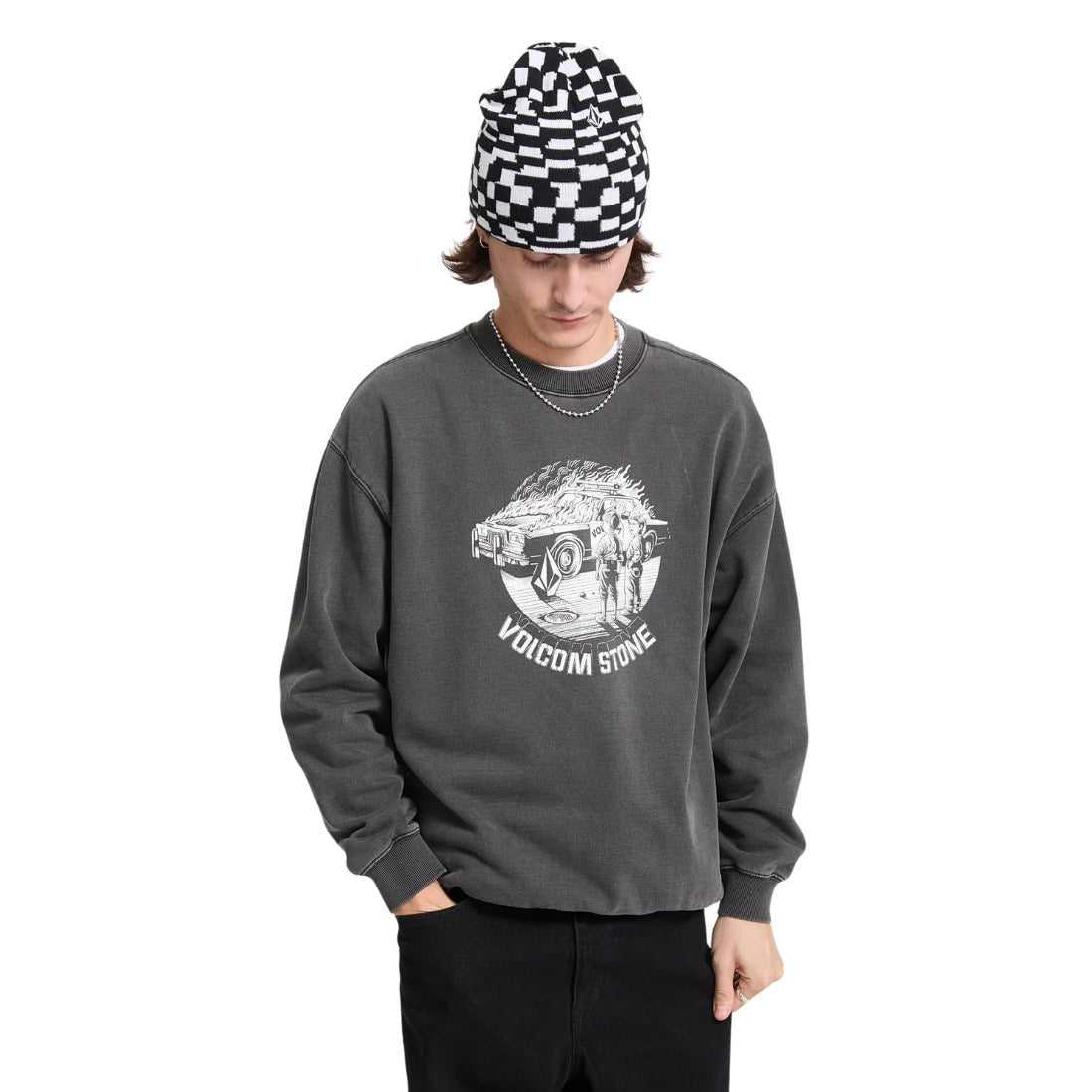 Volcom FA Carrau Beanie - White - Fold Beanie by Volcom