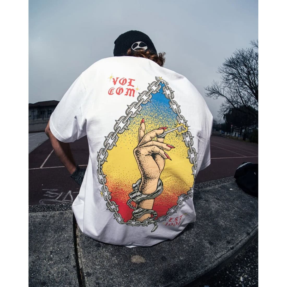 Volcom FA Daniel Shepard Unlocked T-Shirt - White - Mens Graphic T-Shirt by Volcom