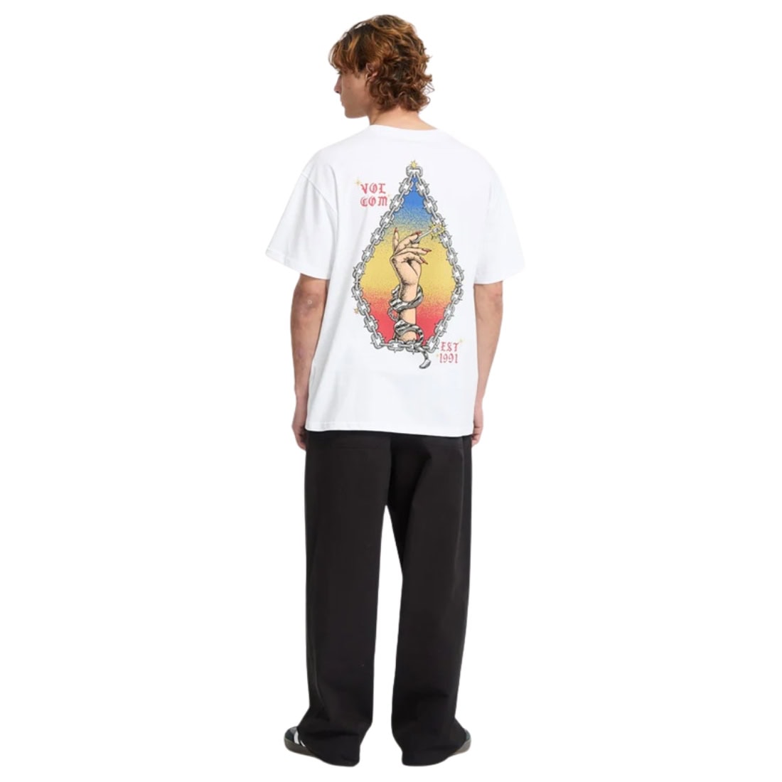 Volcom FA Daniel Shepard Unlocked T-Shirt - White - Mens Graphic T-Shirt by Volcom