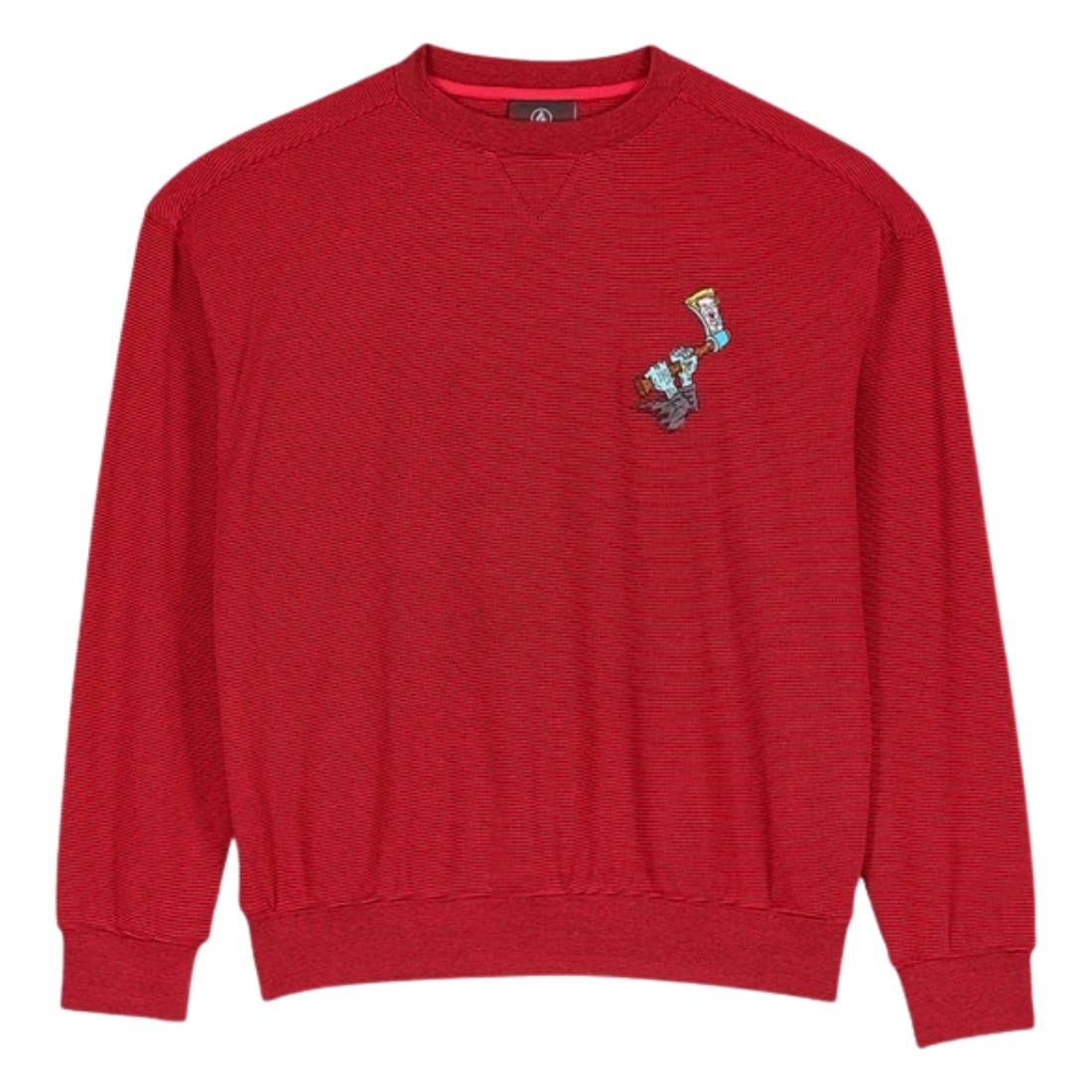 Volcom FA JJ Villard Crew - Lifeguard Red - Mens Crew Neck Sweatshirt by Volcom