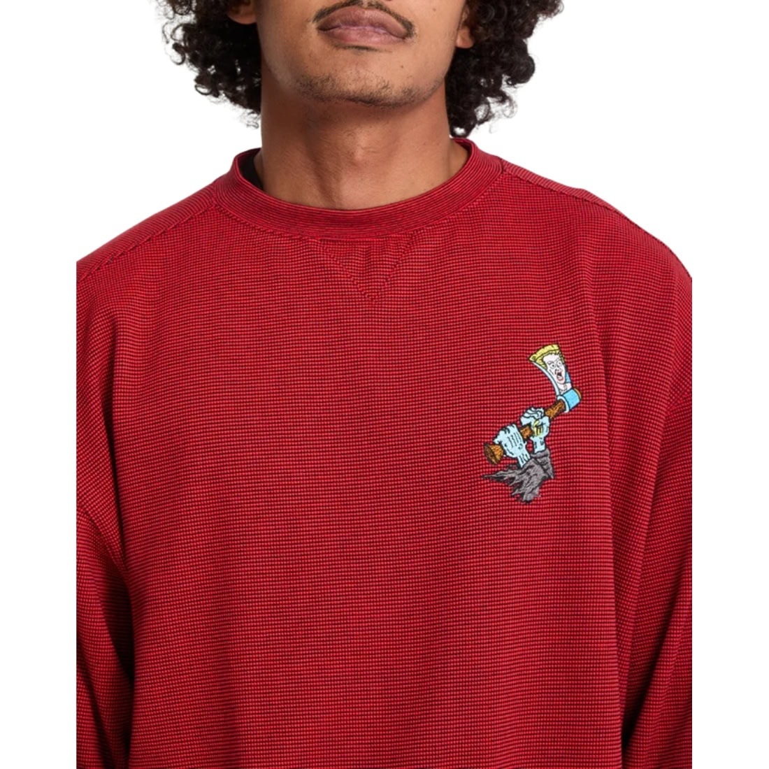 Volcom FA JJ Villard Crew - Lifeguard Red - Mens Crew Neck Sweatshirt by Volcom