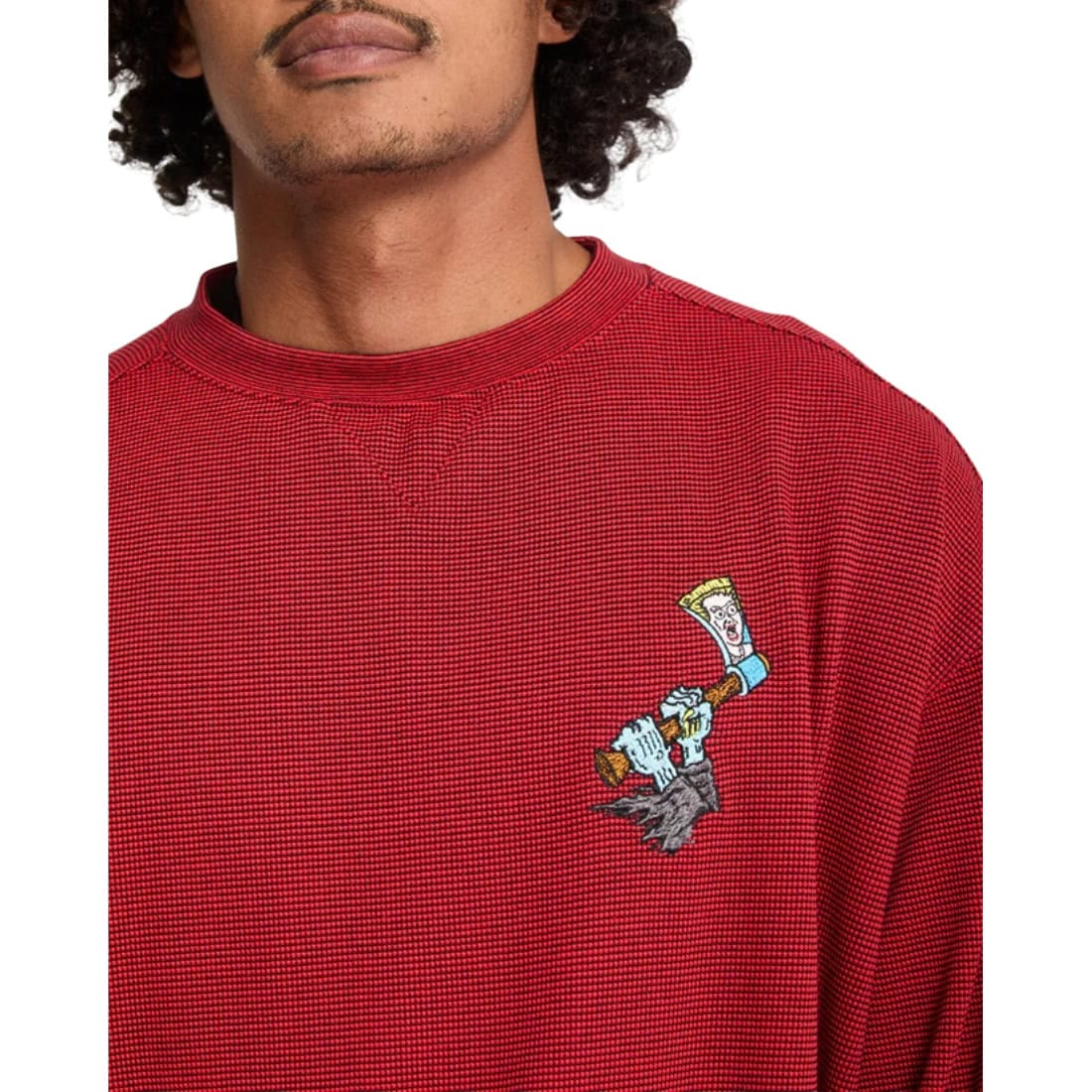 Volcom FA JJ Villard Crew - Lifeguard Red - Mens Crew Neck Sweatshirt by Volcom