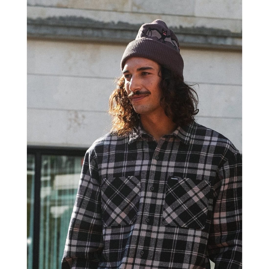 Volcom FA Ozzy Beanie - Raisin - Fold Beanie by Volcom