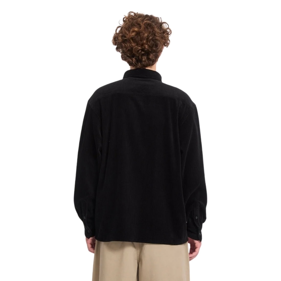 Volcom FA Ozzy Cord Long Sleeve Shirt - Black - Mens Flannel Shirt by Volcom