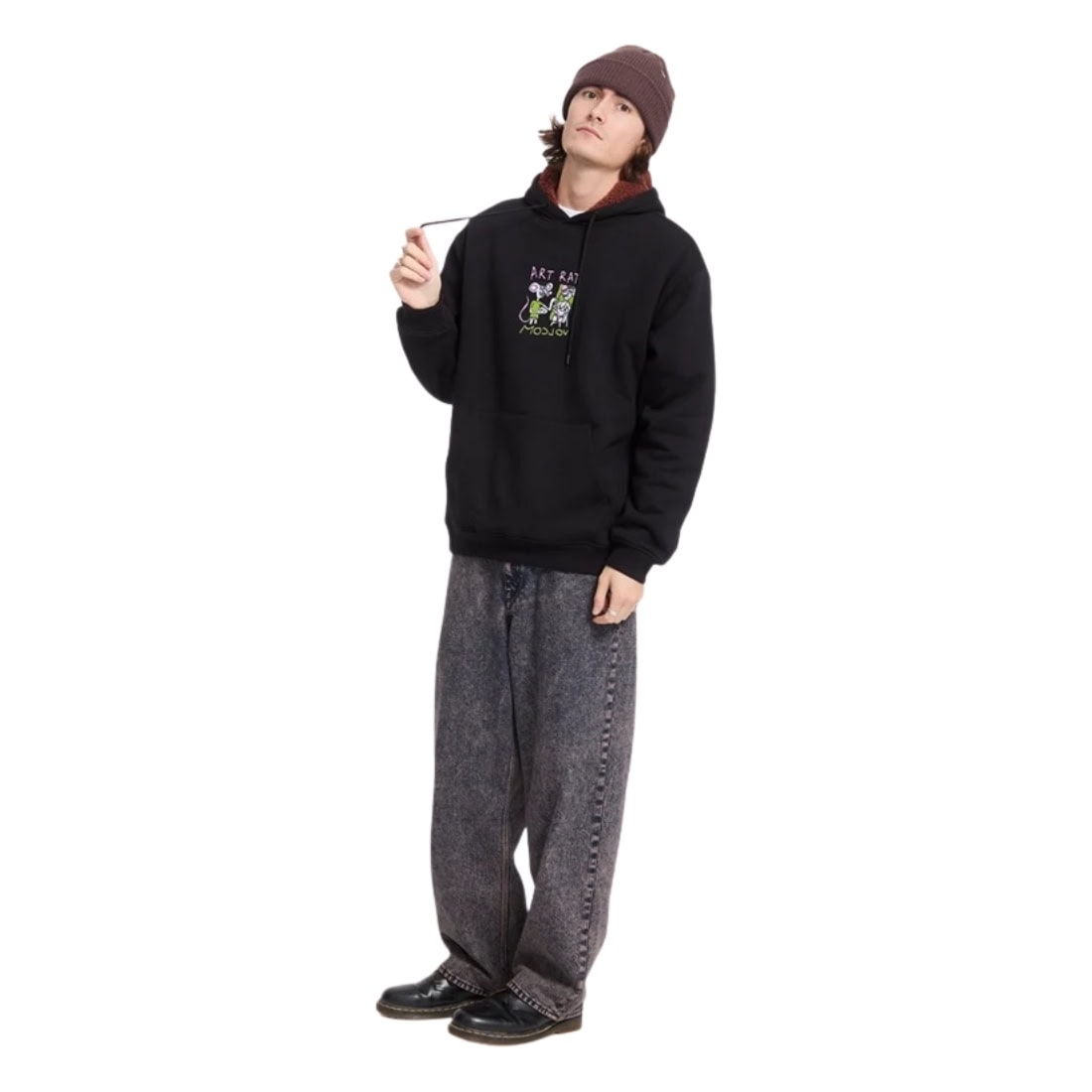 Volcom FA Ozzy Pullover Hood - Black - Mens Pullover Hoodie by Volcom