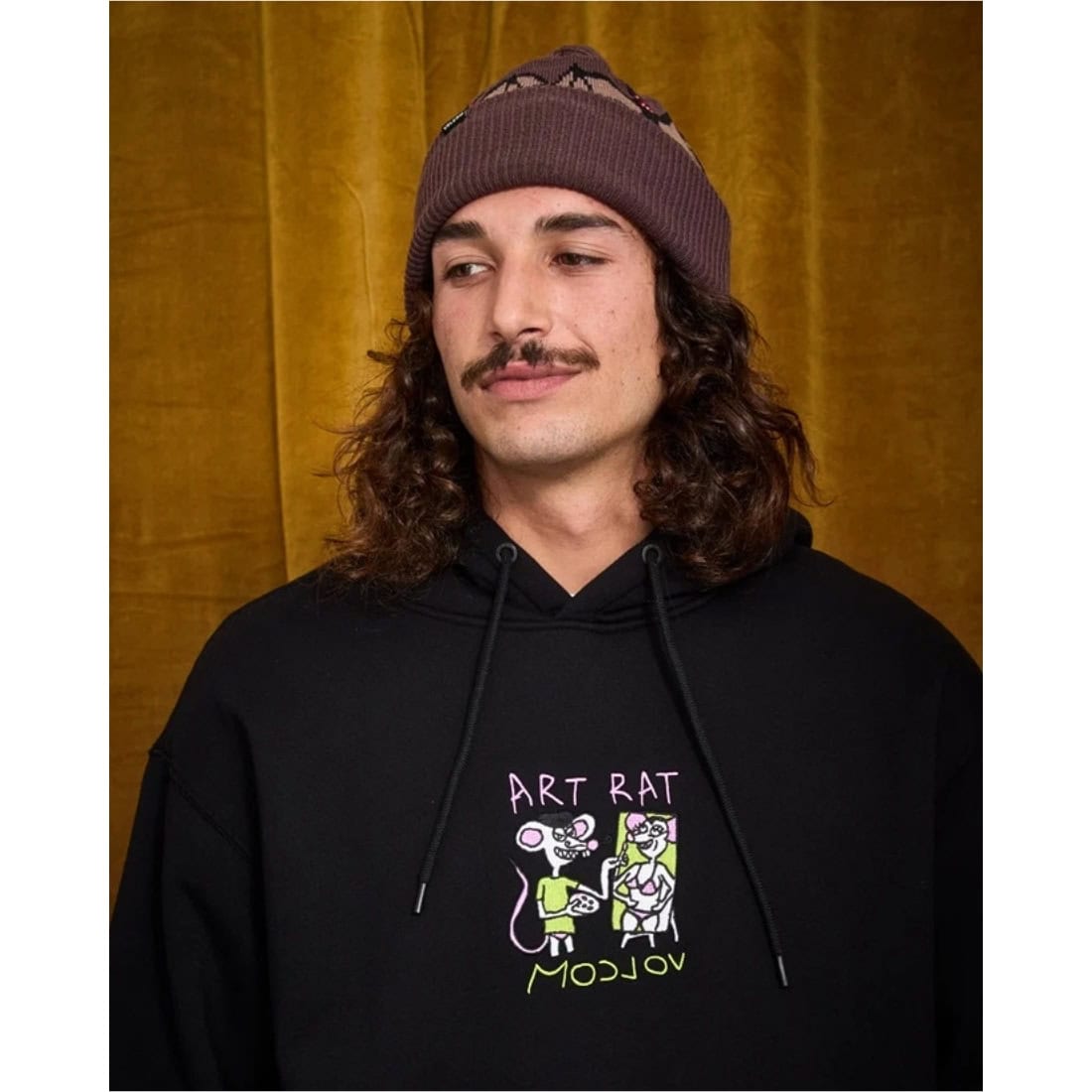 Volcom FA Ozzy Pullover Hood - Black - Mens Pullover Hoodie by Volcom