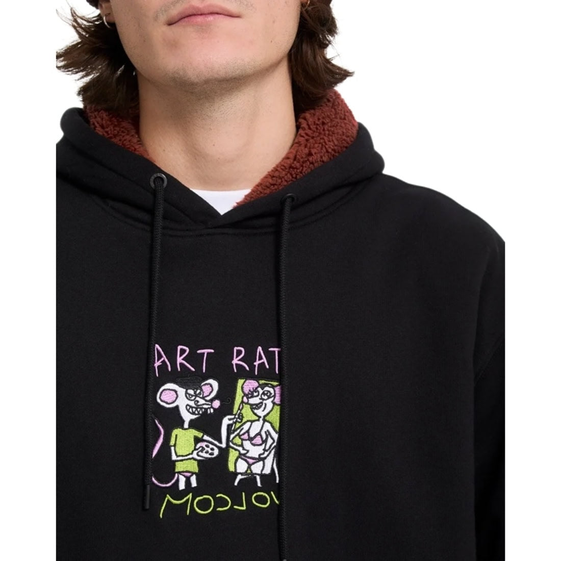 Volcom FA Ozzy Pullover Hood - Black - Mens Pullover Hoodie by Volcom