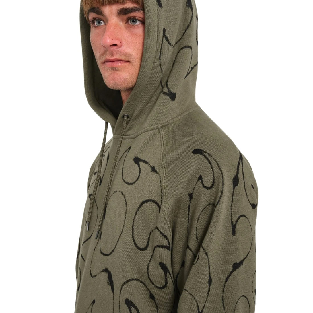 Volcom FA Zephyr Pullover Hoodie - Wintermoss - Mens Pullover Hoodie by Volcom