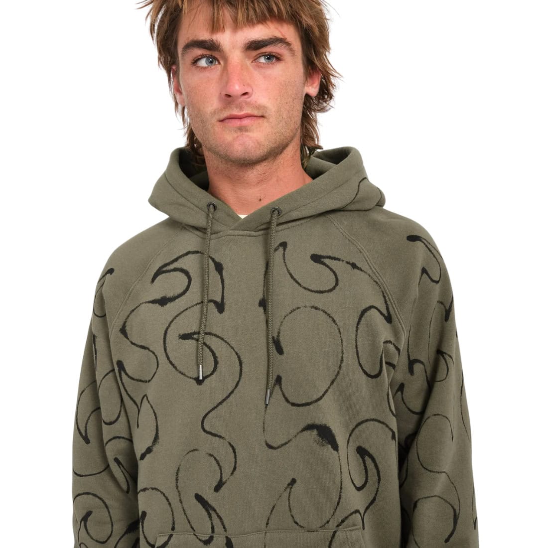 Volcom FA Zephyr Pullover Hoodie - Wintermoss - Mens Pullover Hoodie by Volcom