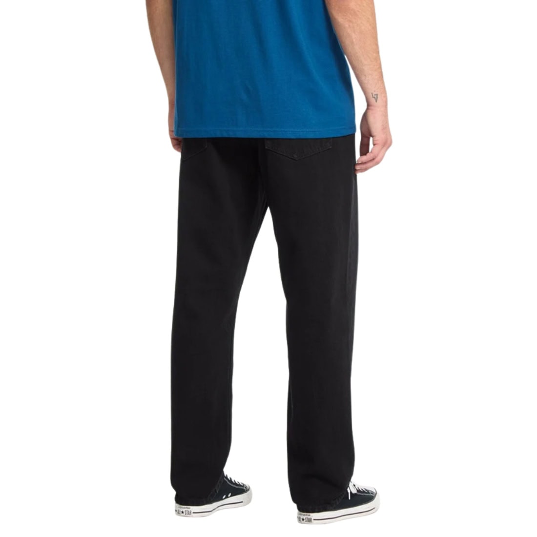 Volcom Fivedown Denim - Black - Mens Relaxed/Loose Denim Jeans by Volcom