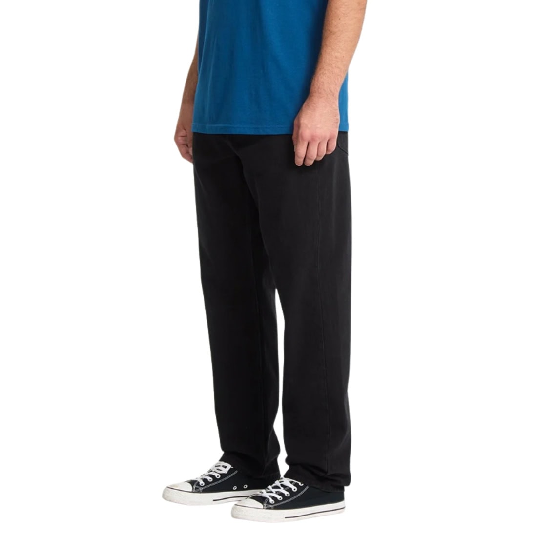 Volcom Fivedown Denim - Black - Mens Relaxed/Loose Denim Jeans by Volcom