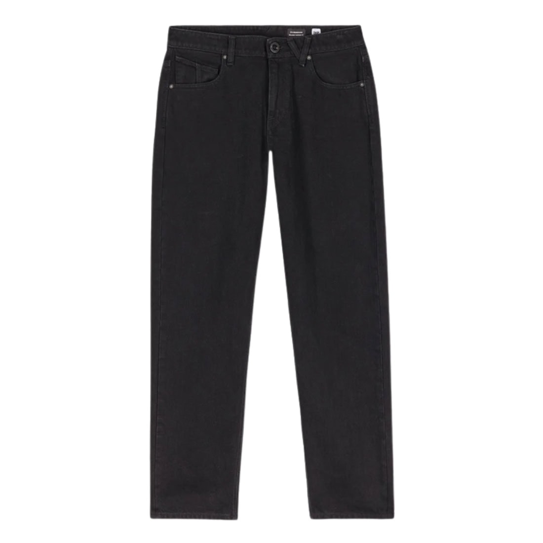 Volcom Fivedown Denim - Black - Mens Relaxed/Loose Denim Jeans by Volcom