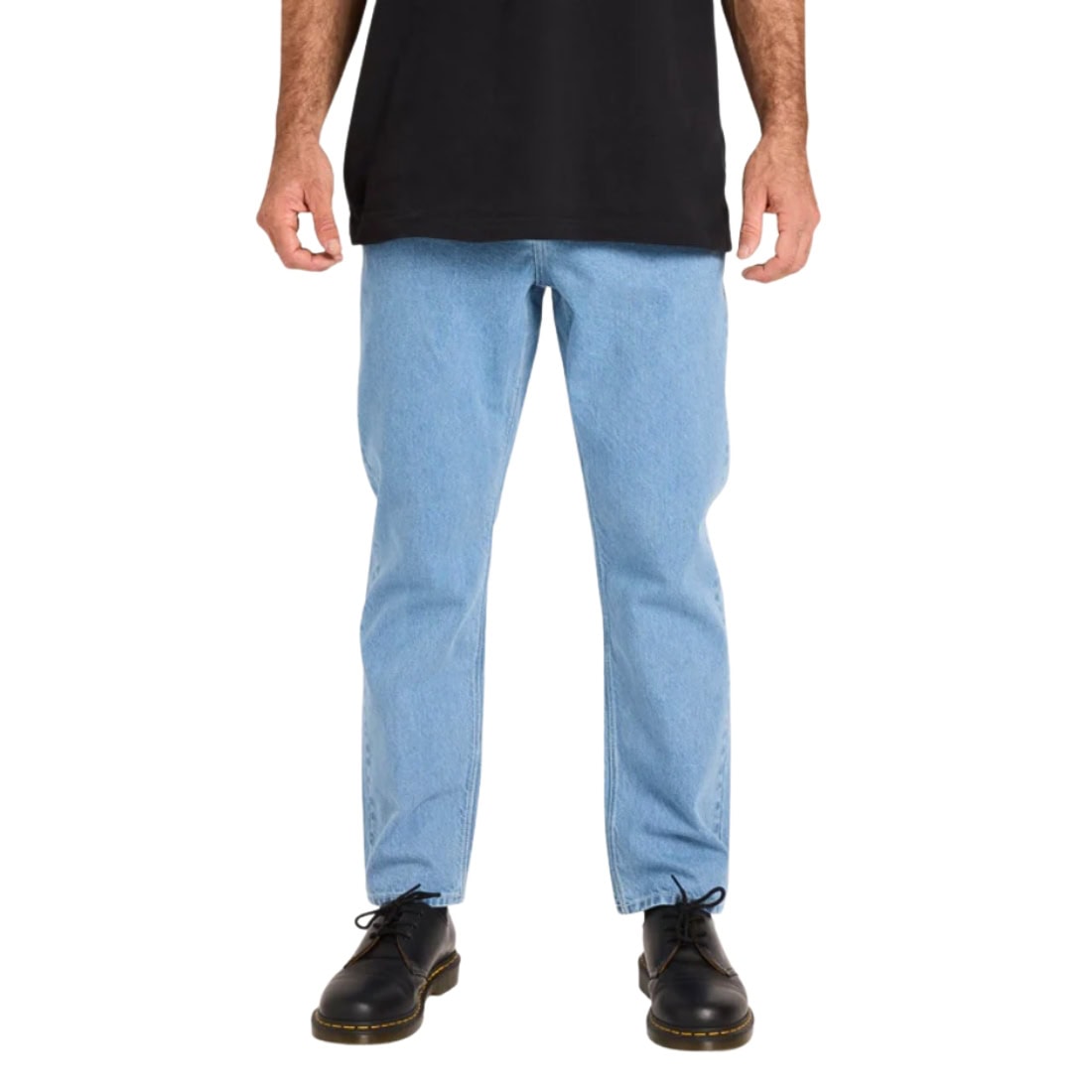 Volcom Fivedown Denim - Camper Blue SP26 - Mens Relaxed/Loose Denim Jeans by Volcom