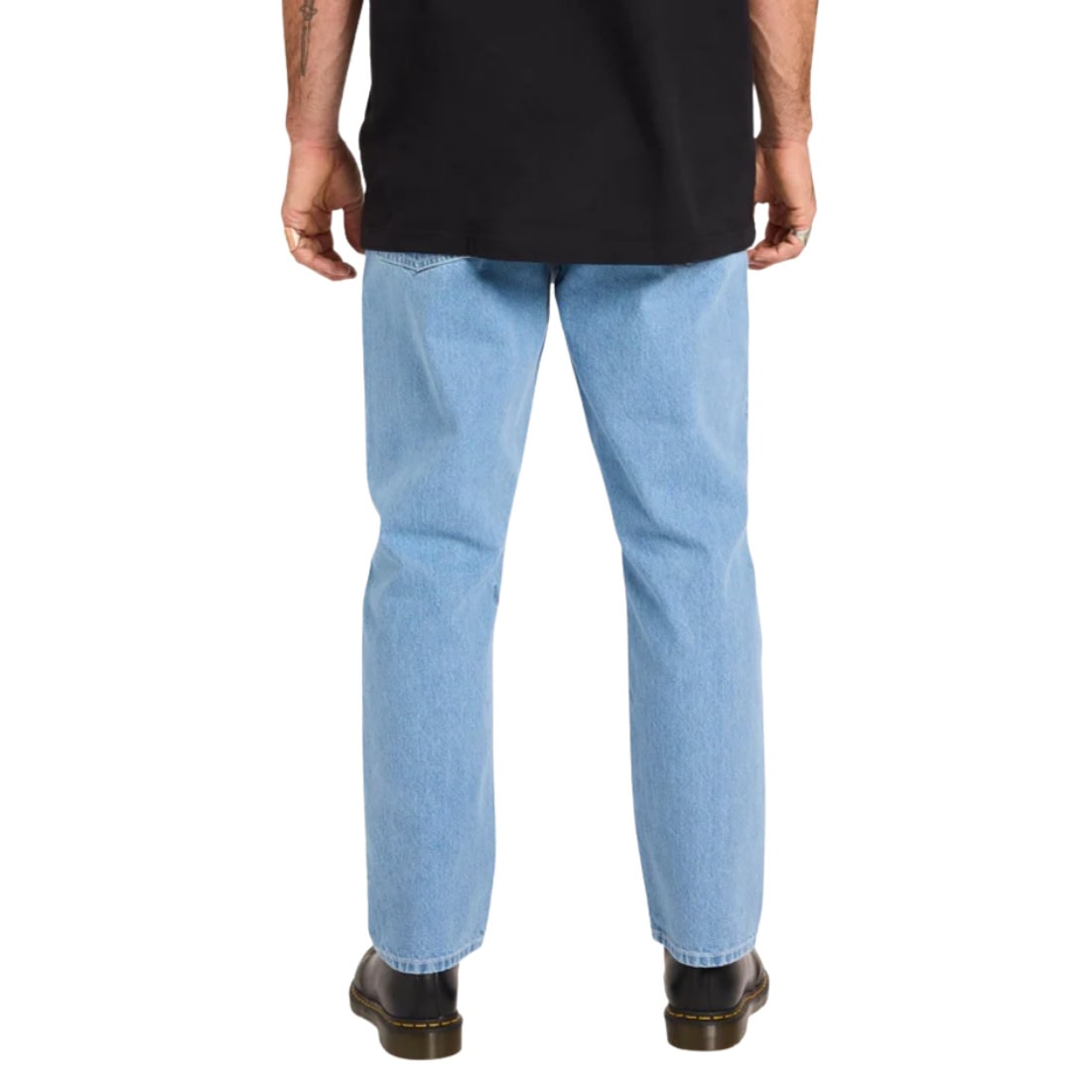 Volcom Fivedown Denim - Camper Blue SP26 - Mens Relaxed/Loose Denim Jeans by Volcom