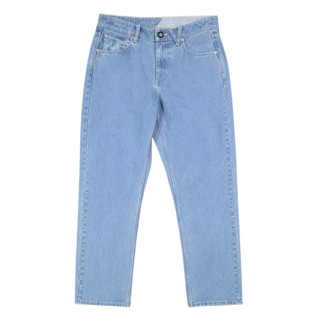 Volcom Fivedown Denim - Camper Blue SP26 - Mens Relaxed/Loose Denim Jeans by Volcom