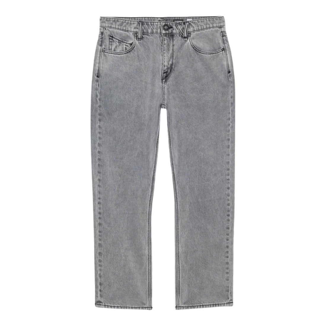 Volcom Fivedown Denim - Light Grey - Mens Relaxed/Loose Denim Jeans by Volcom