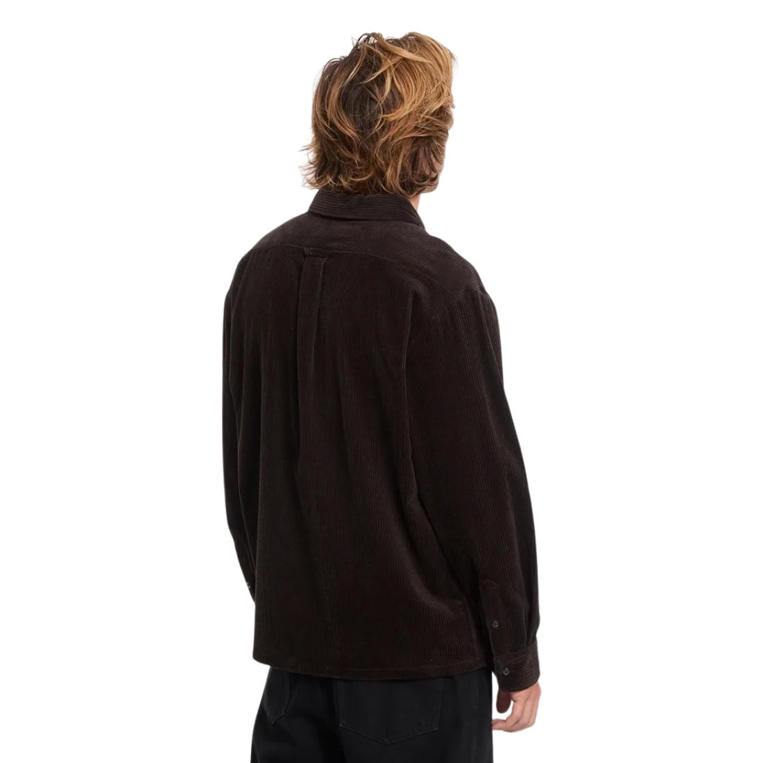 Volcom Fostered II Cord Longsleeve Shirt - Cacao FA26 - Mens Casual Shirt by Volcom