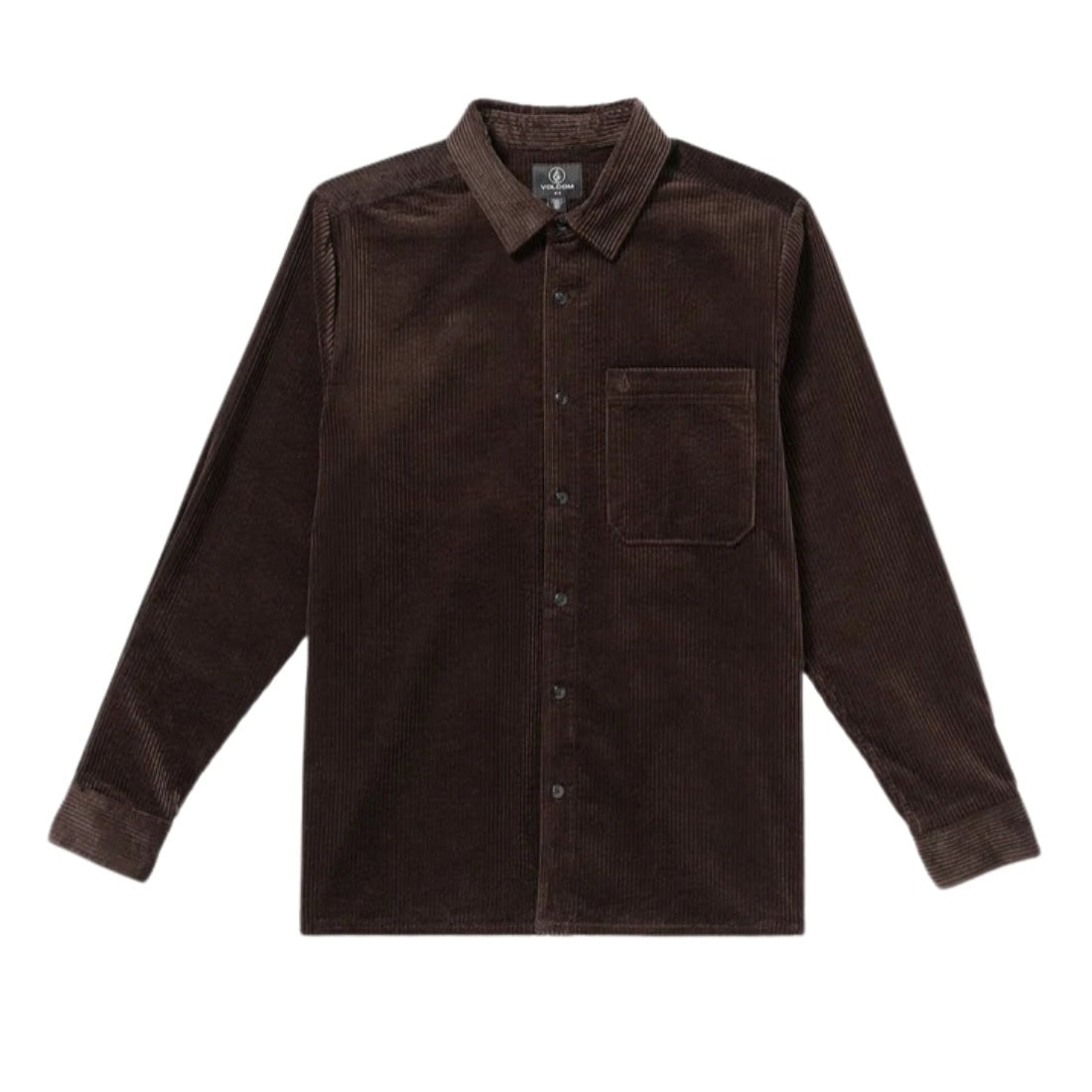 Volcom Fostered Longsleeve Shirt - Cacao - Mens Casual Shirt by Volcom