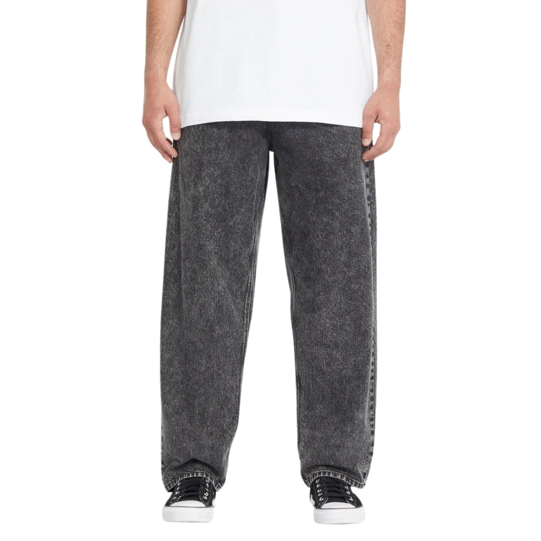 Volcom Freazy Loose Denim - Light Acid Black - Mens Relaxed/Loose Denim Jeans by Volcom