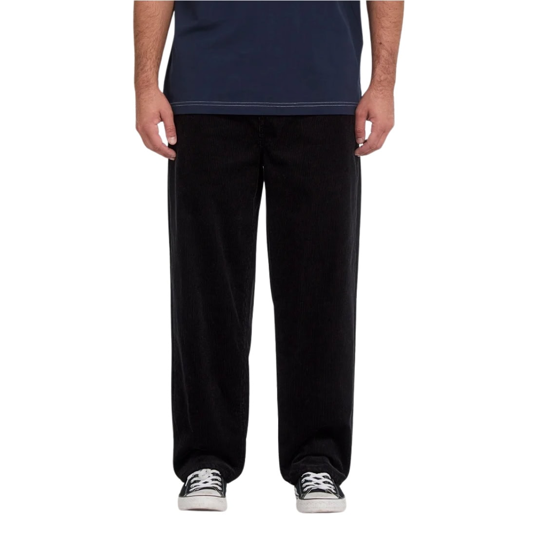 Volcom Freazy Loose EW Cord Pant - Black - Mens Corduroy Pants/Trousers by Volcom