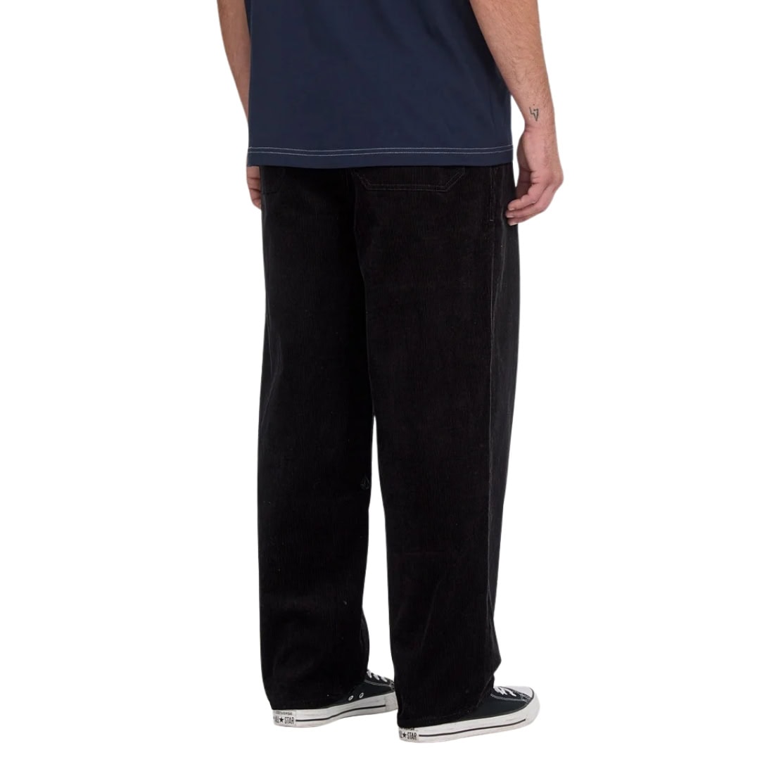 Volcom Freazy Loose EW Cord Pant - Black - Mens Corduroy Pants/Trousers by Volcom