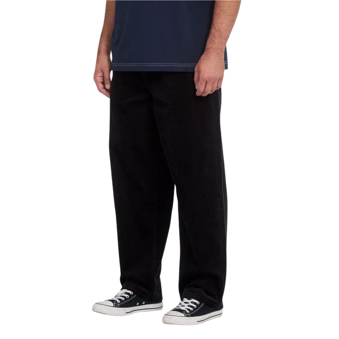 Volcom Freazy Loose EW Cord Pant - Black - Mens Corduroy Pants/Trousers by Volcom
