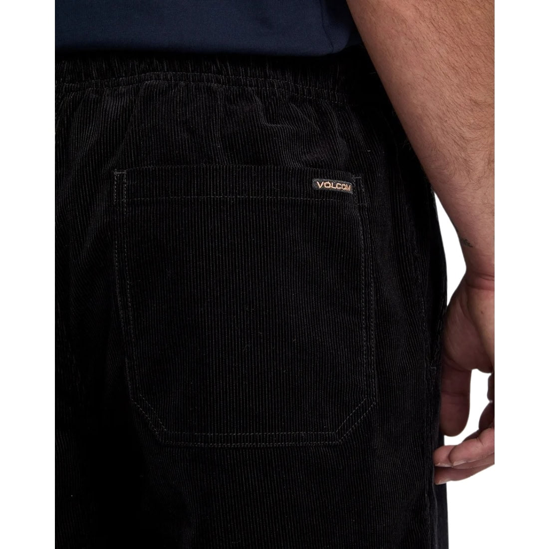 Volcom Freazy Loose EW Cord Pant - Black - Mens Corduroy Pants/Trousers by Volcom