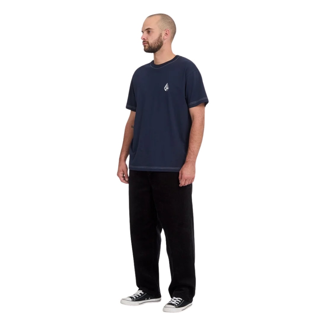 Volcom Freazy Loose EW Cord Pant - Black - Mens Corduroy Pants/Trousers by Volcom
