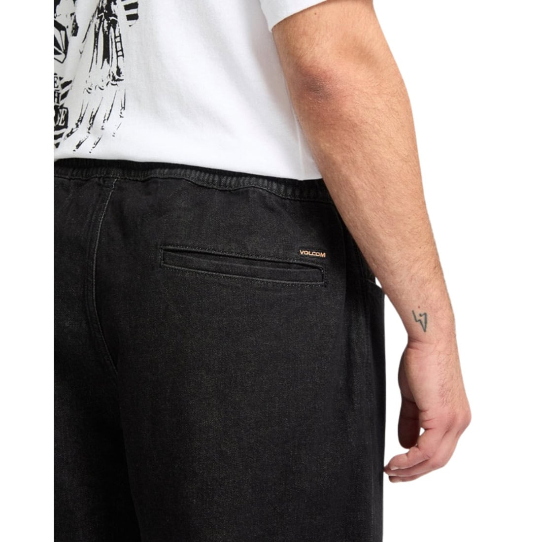 Volcom Freazy Loose EW Denim - Black Wash - Mens Relaxed/Loose Denim Jeans by Volcom