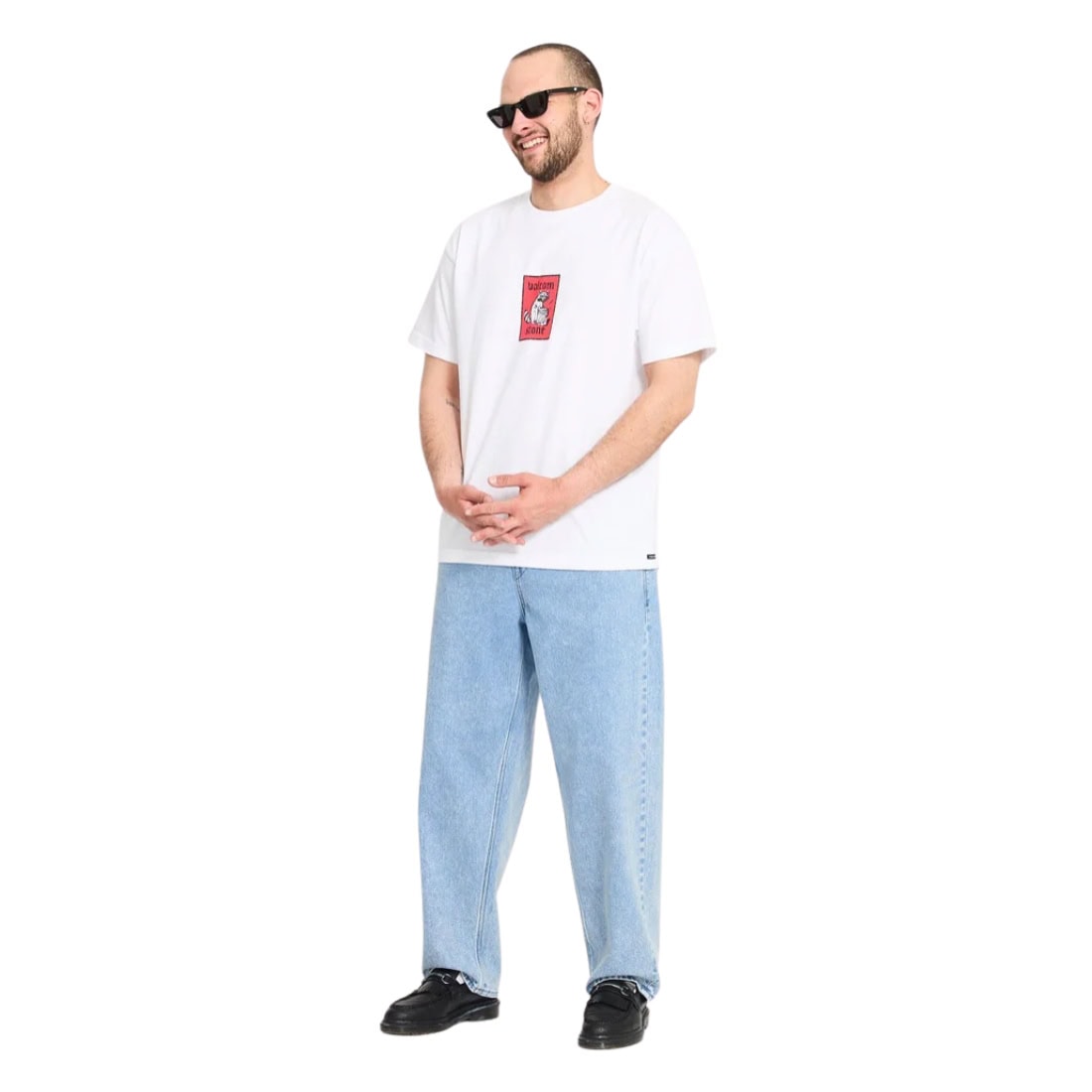 Volcom Freazy Loose EW Denim - Pale Aqua - Mens Relaxed/Loose Denim Jeans by Volcom