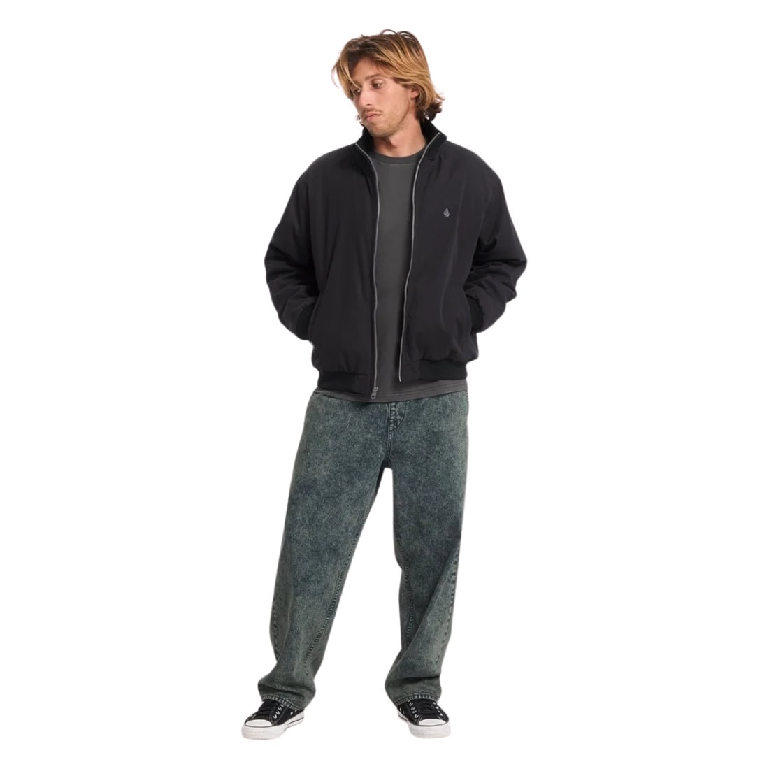 Volcom Freazy Loose EW Denim - Scarab - Mens Relaxed/Loose Denim Jeans by Volcom
