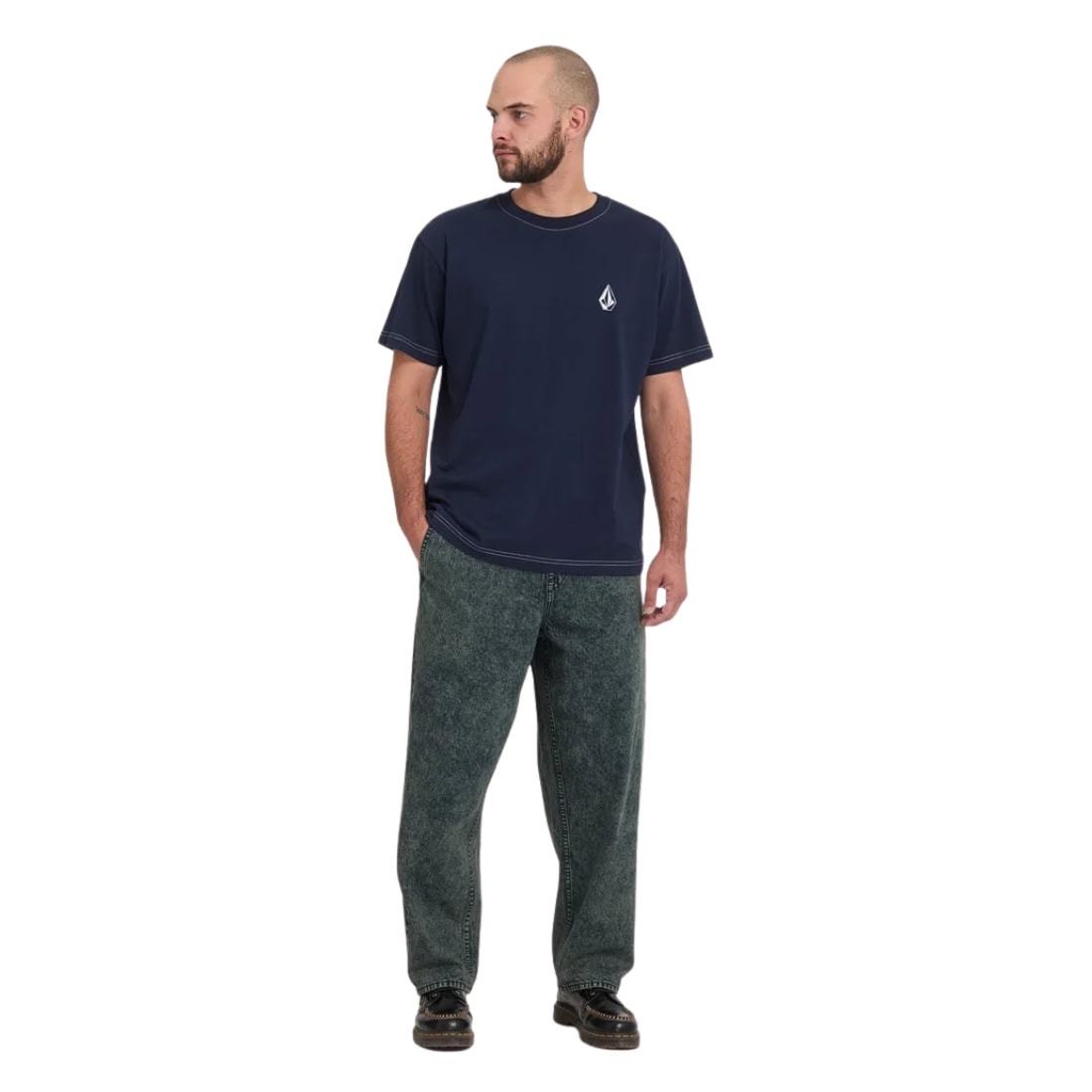 Volcom Freazy Loose EW Denim - Scarab - Mens Relaxed/Loose Denim Jeans by Volcom
