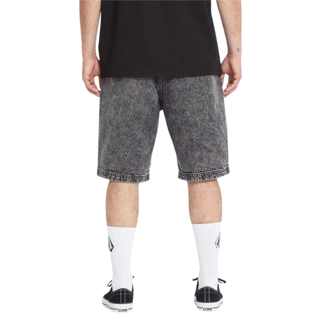 Volcom Freazy Loose EW Shorts - Light Acid Black - Mens Denim Shorts by Volcom