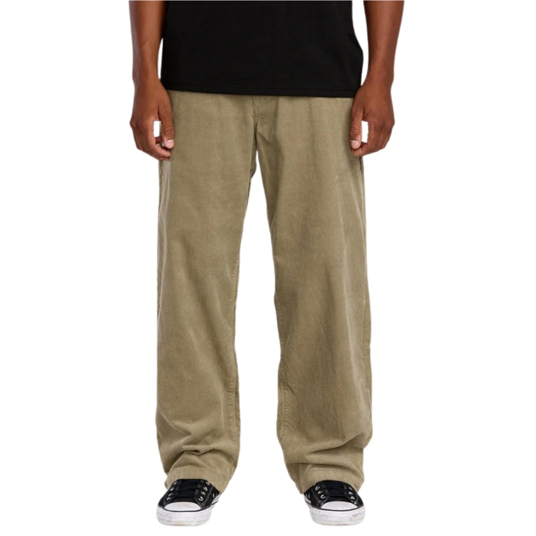 Volcom Frickin Loose Tapered Cord - Khaki - Mens Corduroy Pants/Trousers by Volcom