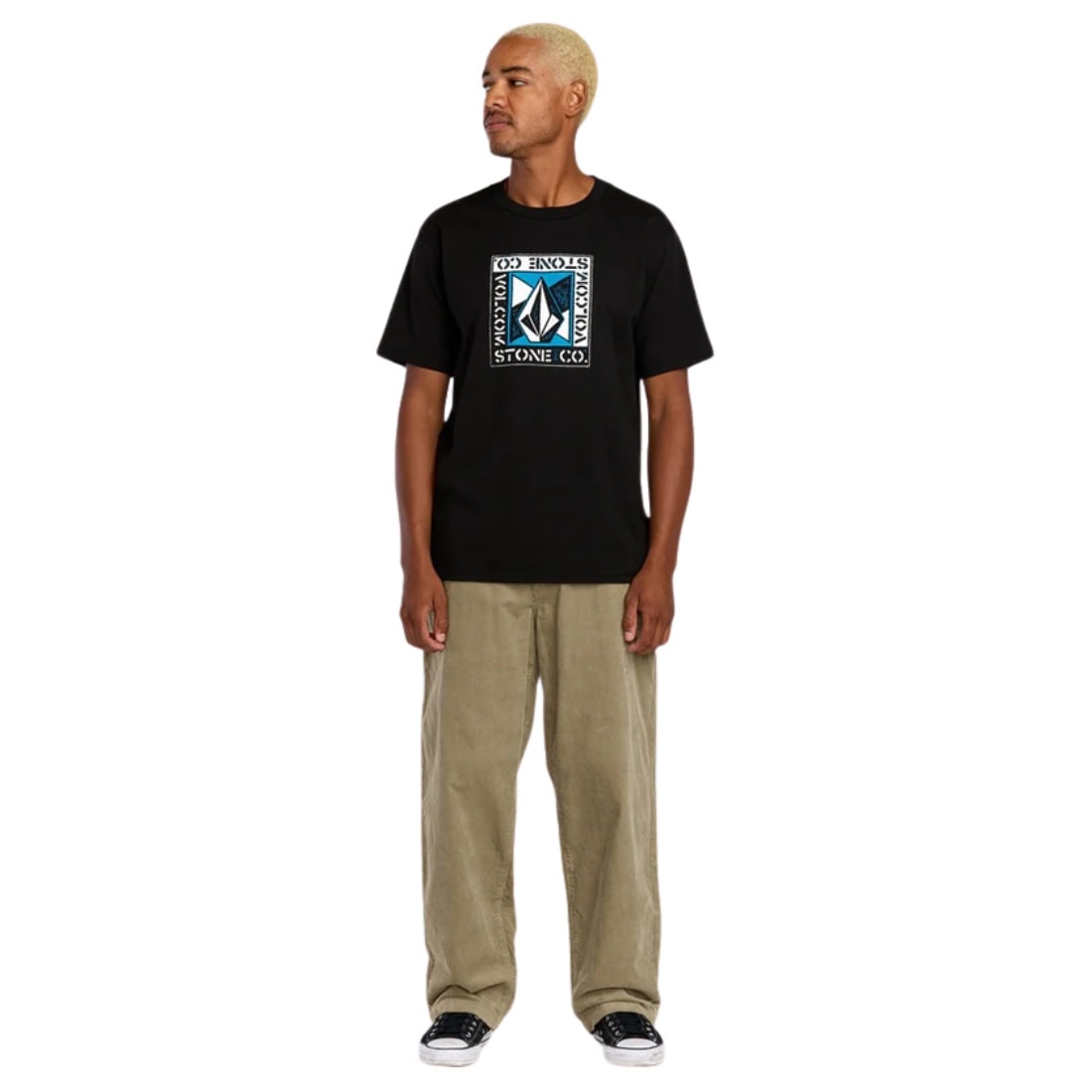 Volcom Frickin Loose Tapered Cord - Khaki - Mens Corduroy Pants/Trousers by Volcom
