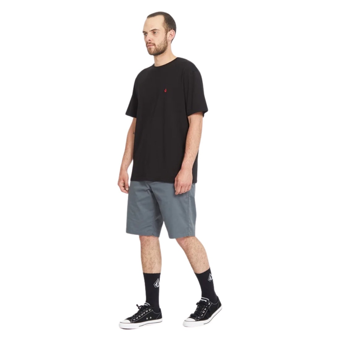 Volcom Frickin Modern Stretch Short 21" - Dark Slate - Mens Walk Shorts by Volcom