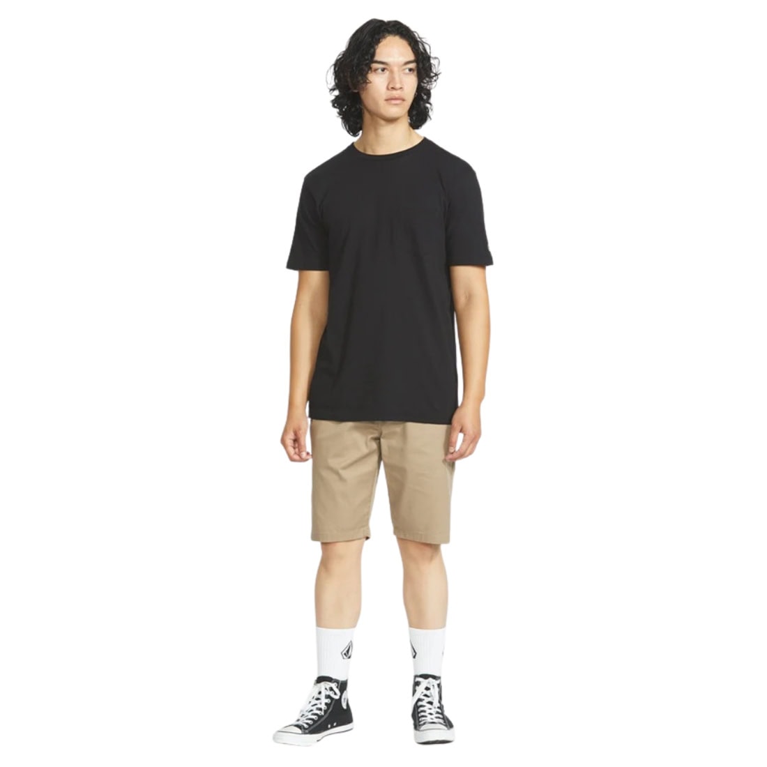 Volcom Frickin Modern Stretch Shorts 21" - Khaki - Mens Chino Shorts by Volcom
