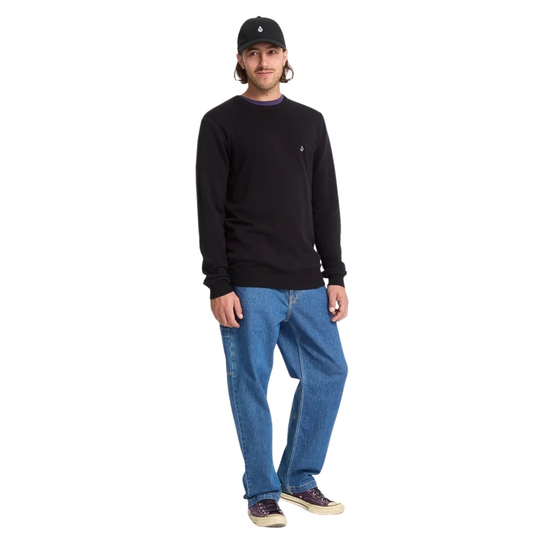Volcom Full Stone Adj Hat Cap - Black - Strapback Cap by Volcom One Size