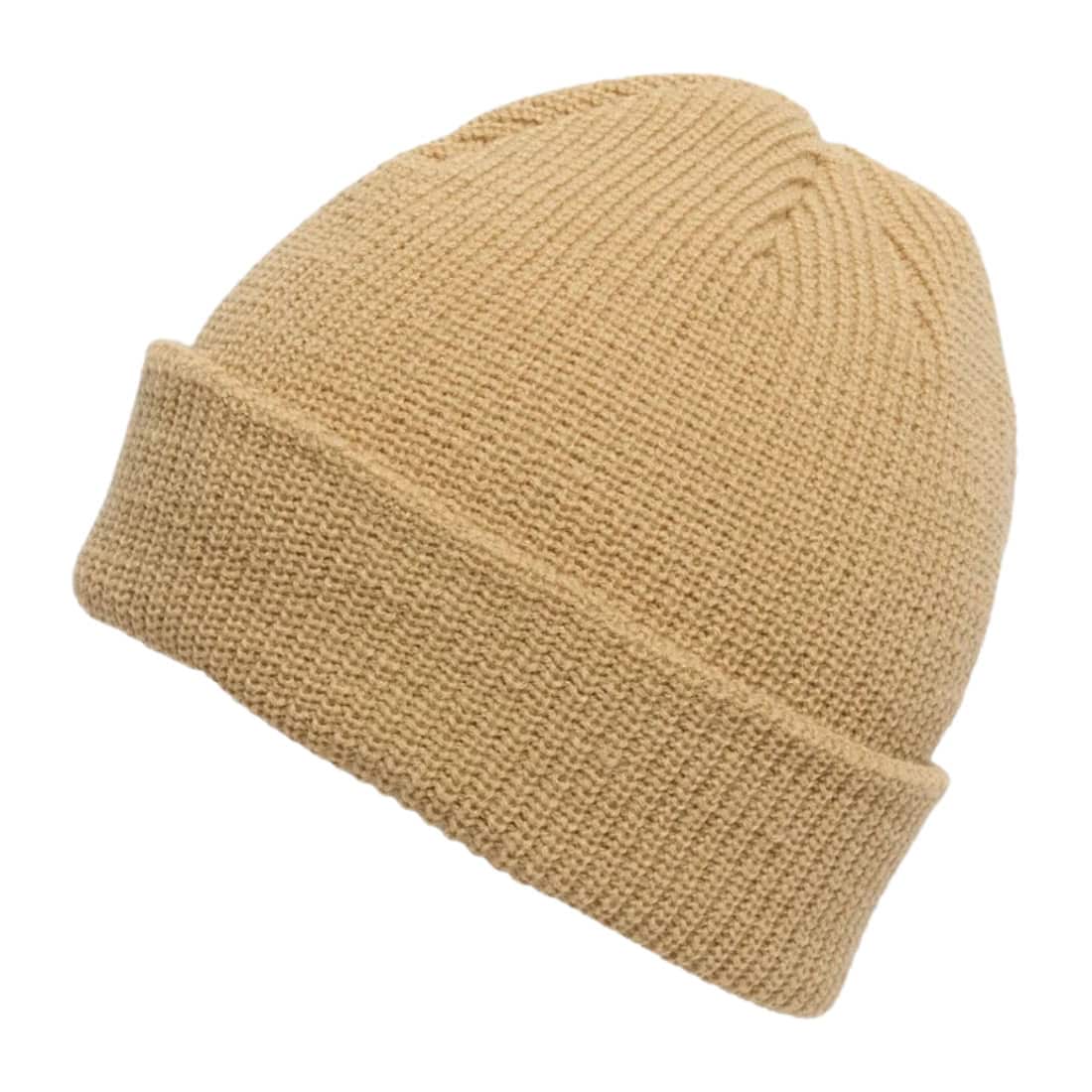 Volcom Full Stone Beanie - Mustard - Fold Beanie by Volcom